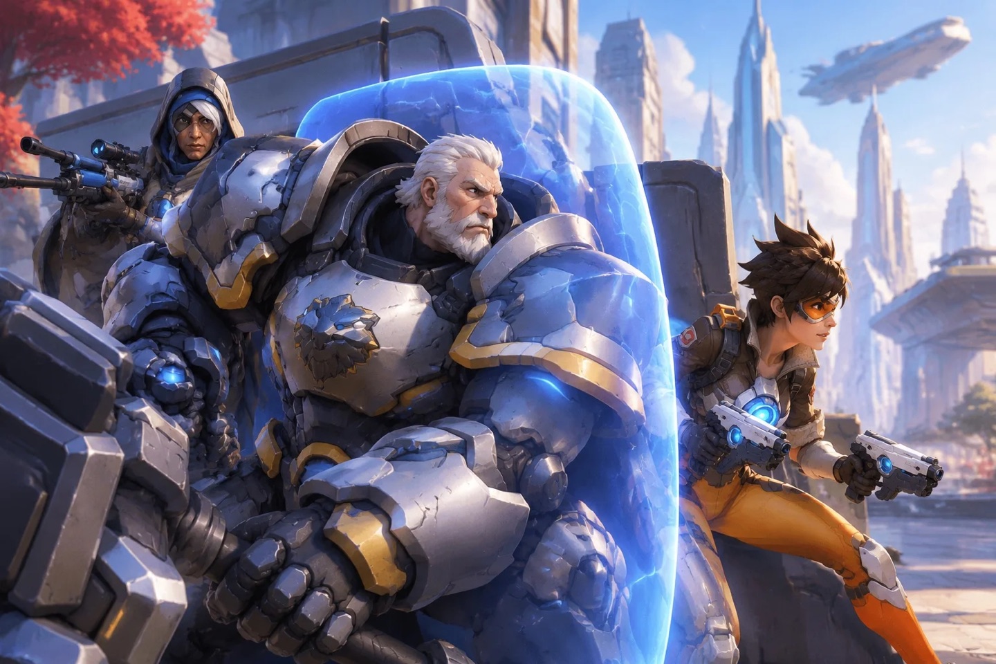 Original Overwatch fan illustration for the Ability timing guide